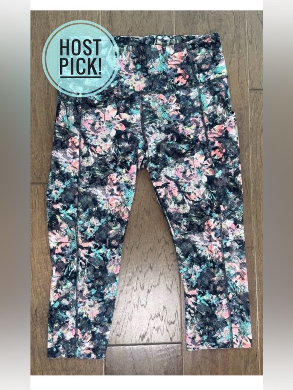 Lululemon Multicolor Floral Leggings Cropped ⭐️Host Pick!⭐️